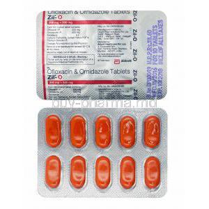 Zil-O, Ofloxacin and Ornidazole tablets