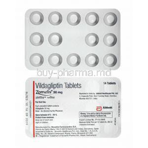 Zomelis, Vildagliptin tablets