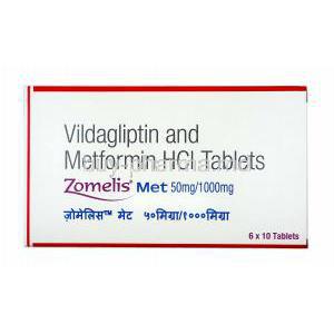 Zomelis Met, Metformin and Vildagliptin 1000mg