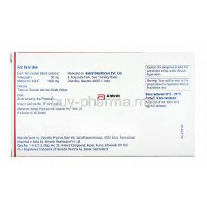 Zomelis Met, Metformin and Vildagliptin 1000mg manufacturer