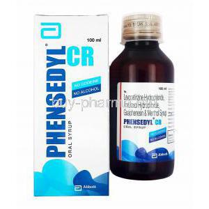 Phensedyl CR Oral Syrup, Ambroxol/ Guaifenesin/ Levocetirizine/ Menthol