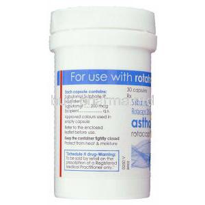 Asthalin, Generic Ventolin,  Salbutamol 200 Mcg Rotacap (Cipla)  Container