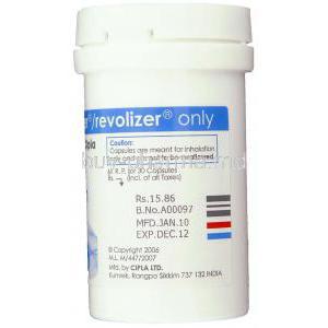 Asthalin, Generic Ventolin,  Salbutamol 200 Mcg Rotacap (Cipla)  Container Manufacturer Information