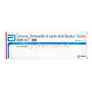 Cefi XL D RF, Cefixime/ Dicloxacillin/ Lactobacillus