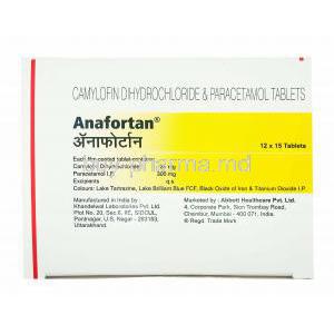 Anafortan, Camylofin/ Paracetamol