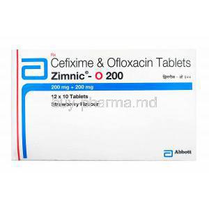 Zimnic O, Cefixime and Ofloxacin 200mg