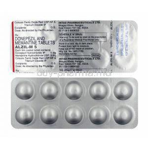 Alzil-M, Donepezil and Memantine tablets 5mg