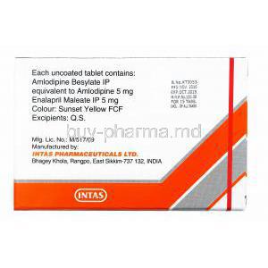 Amtas-E, Amlodipine and Enalapril manufacturer