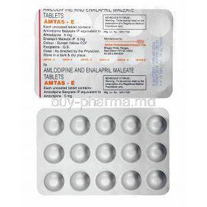 Amtas-E, Amlodipine and Enalapril tablets