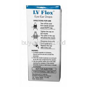 LV Flox Eye Drop, Levofloxacin directions for use