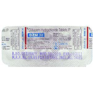 Generic  Tiazac,  Diltiazem Hydrochloride Tablet Packaging Information