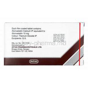 Azerva, Atorvastatin 10mg manufacturer