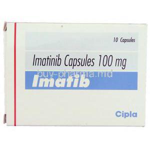 Imatinib, Mesylate 100 Mg Capsule Box