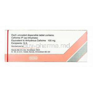 Ceftas, Cefixime 100mg manufacturer