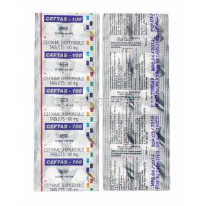 Ceftas, Cefixime 100mg tablets