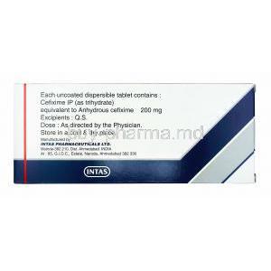 Ceftas, Cefixime 200mg manufacturer