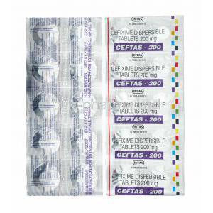 Ceftas, Cefixime 200mg tablets