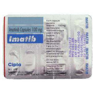 Imatinib, Mesylate 100 Mg Capsule Packaging Information