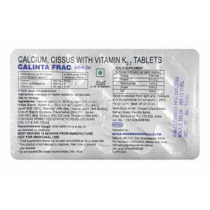 Calinta Frac tablets back