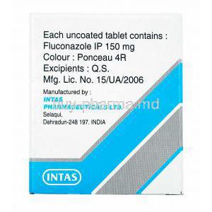 Intawin, Fluconazole 150mg manufacturer