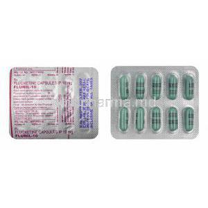 Flunil, Fluoxetine 10mg capsules