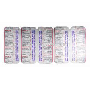 Espin, Amlodipine 5mg tablets back