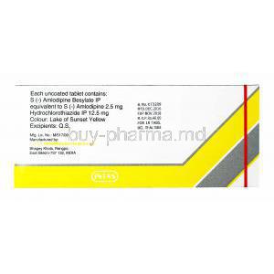 Espin H, Amlodipine and Hydrochlorothiazide manufacturer