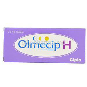 Olmecip-H, Generic Benicar HCT, Olmesartan/ Hydrochlorothiazide 20 mg/ 12.5 mg Tablet box