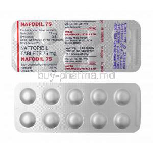 Nafodil, Naftopidil 75mg tablets