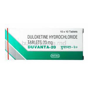 Duvanta, Duloxetine 20mg