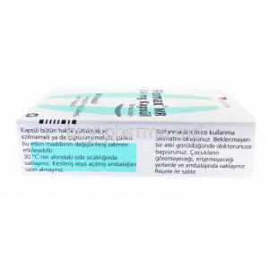 Flomax MR, 0.4mg 30 capsules, box side presentation