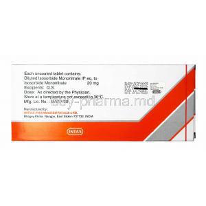 Monit, Isosorbide Mononitrate 20mg manufacturer