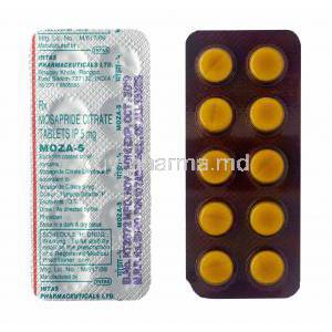 Moza, Mosapride 5mg tablets