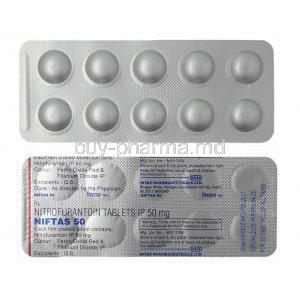 Niftas, Nitrofurantoin 50mg tablets