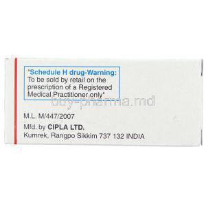 Generic Inderal,   Propranolol XR 20 Mg Tablet Cipla Information