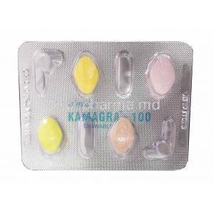 Kamaga chewable 100mg 4 flavours tablets