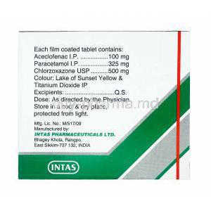 Hifenac-MR, Aceclofenac, Paracetamol and Chlorzoxazone manufacturer