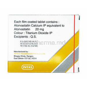 Lipicure, Atorvastatin 20mg manufacturer