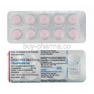 Levipride, Levosulpiride 50mg tablets