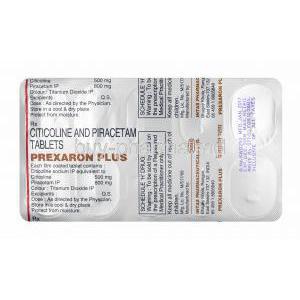 Prexaron Plus, Citicoline/ Piracetam