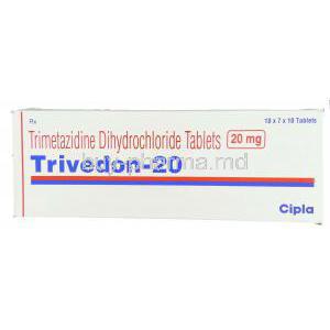 Trivedon, Generic  Vastarel, Trimetazidine 20 mg Tablet
