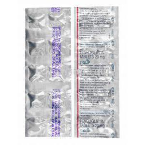 T Glip, Teneligliptin 20mg tablets