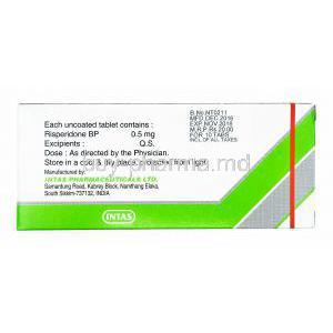 Risdone MT, Risperidone 0.5mg manufacturer