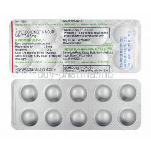 Risdone MT, Risperidone 0.5mg tablets