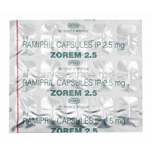 Zorem, Ramipril 2.5mg cupsles