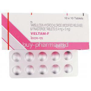 Veltam F, Tamsulosin / Finesteride 0.4/  5 Mg Tablet