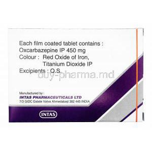 Zenoxa, Oxcarbazepine 450mg manufacturer