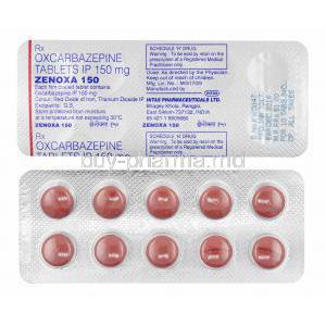 Zenoxa, Oxcarbazepine 150mg tablets