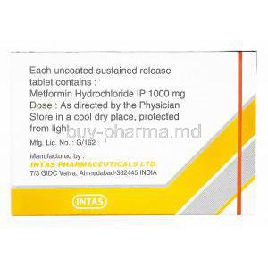 Zomet-TH, Metformin manufacturer