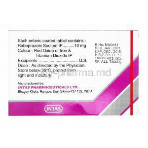 Rabium, Rabeprazole 10mg manufacturer